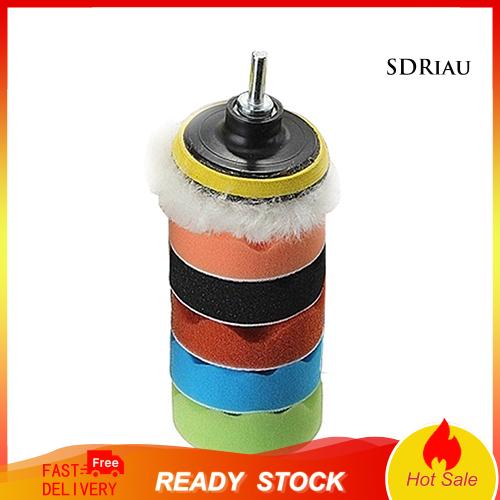 Bộ 7 Miếng Xốp Đánh Bóng Xe Hơi 3 Inch Xqcqjx