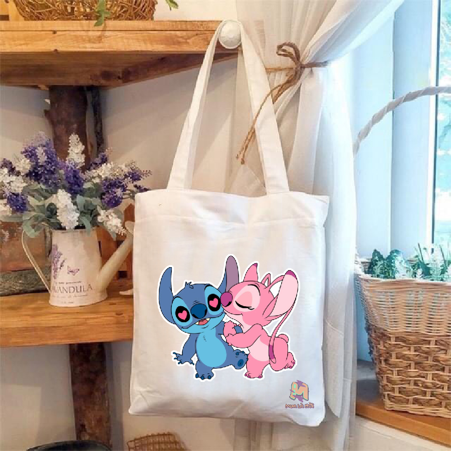 Túi Tote in hình chủ đề Lilo &amp; Stitch