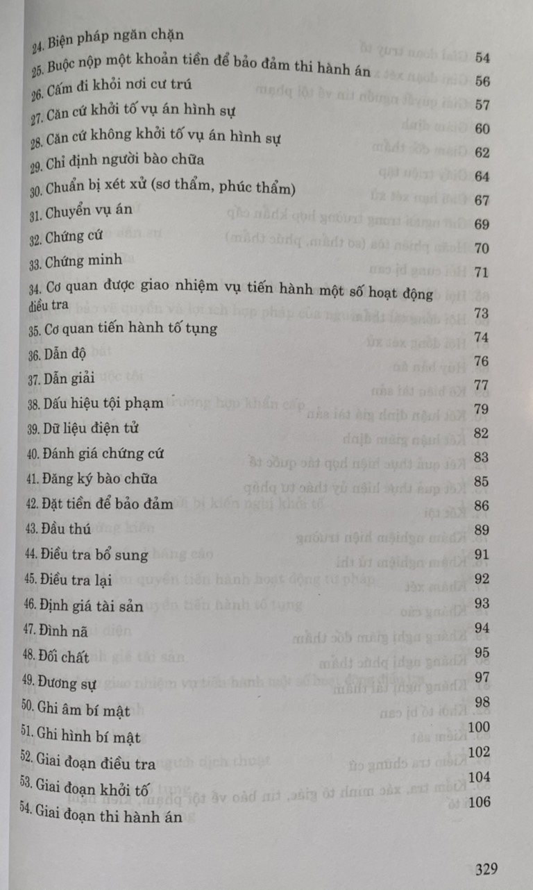 Thuật ngữ pháp lý tố tụng hình sự