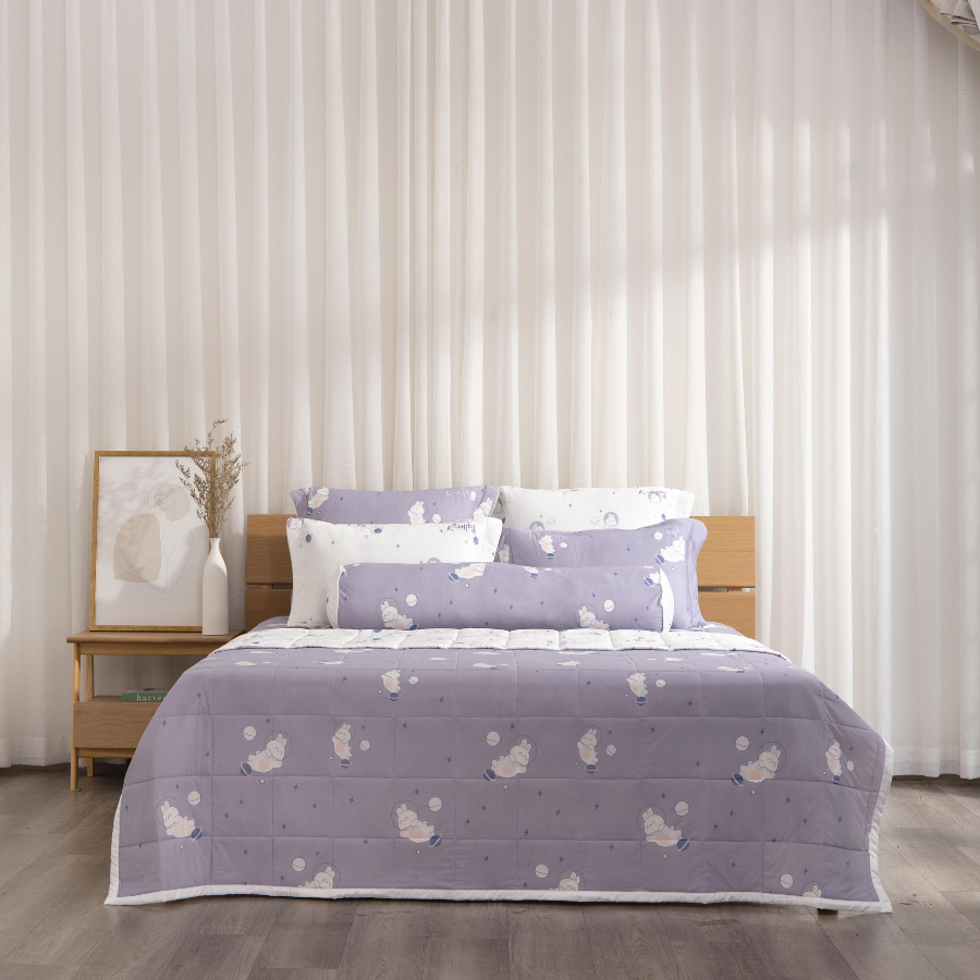 Chăn hè K-Bedding by Everon chất vải Cool Flex (thun lạnh) mềm mát KCSP