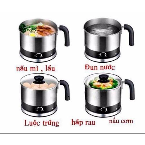 CA NẤU MÌ ĐA NĂNG: NẤU MÌ, CHIÊN, XÀO, HẤP, NẤU, LUỘC TRỨNG, ĂN LẨU tặng vỉ hấp trứng