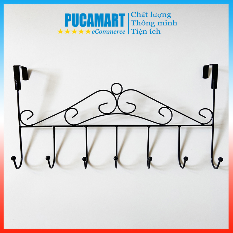 Móc Treo Đồ Sau Cửa 7 Chấu, Móc Đồ Chất Liệu Thép Không Gỉ Chắc Chắn Tiện Lợi - PucaMart