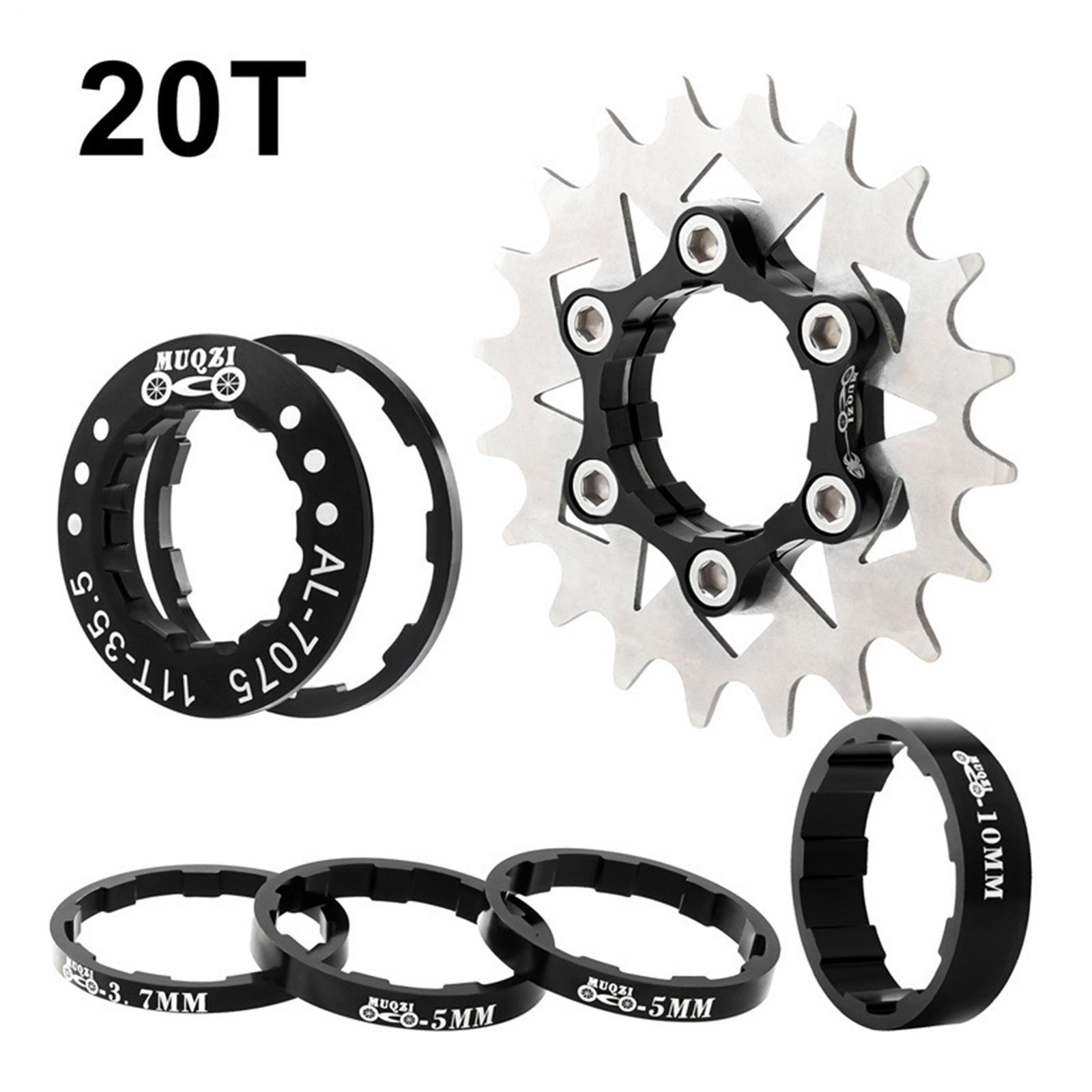 Single Speed Cassette Set Sprocket Bike Adapter Hub Refit Parts