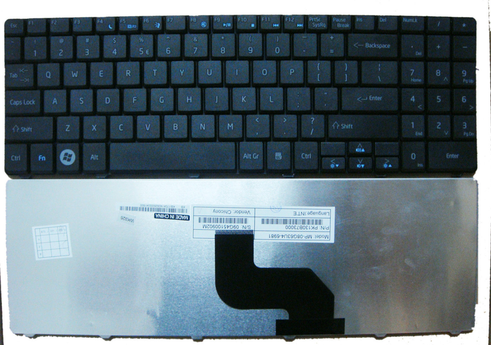 BÀN PHÍM THAY THẾ CHO LAPTOP Acer GATEWAY NV52 NV59., eMachines E430 E525 E527 E625 E627 E628 E630 E725 G430 G525 G625 G627 G630 G630G G725