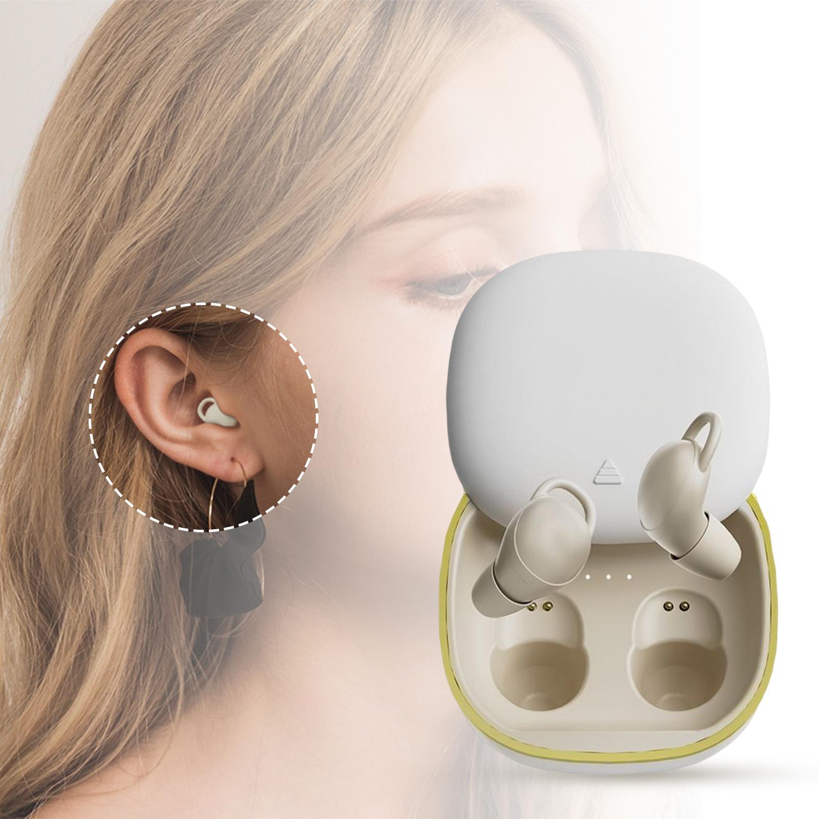 Small Bluetooth Headset True Wireless Invisible Bluetooth 5.2 Earpiece for Sleeping
