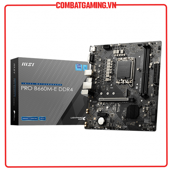 Bo Mạch Chủ MSI Pro B660M E DDR4 - Hàng Chính Hãng