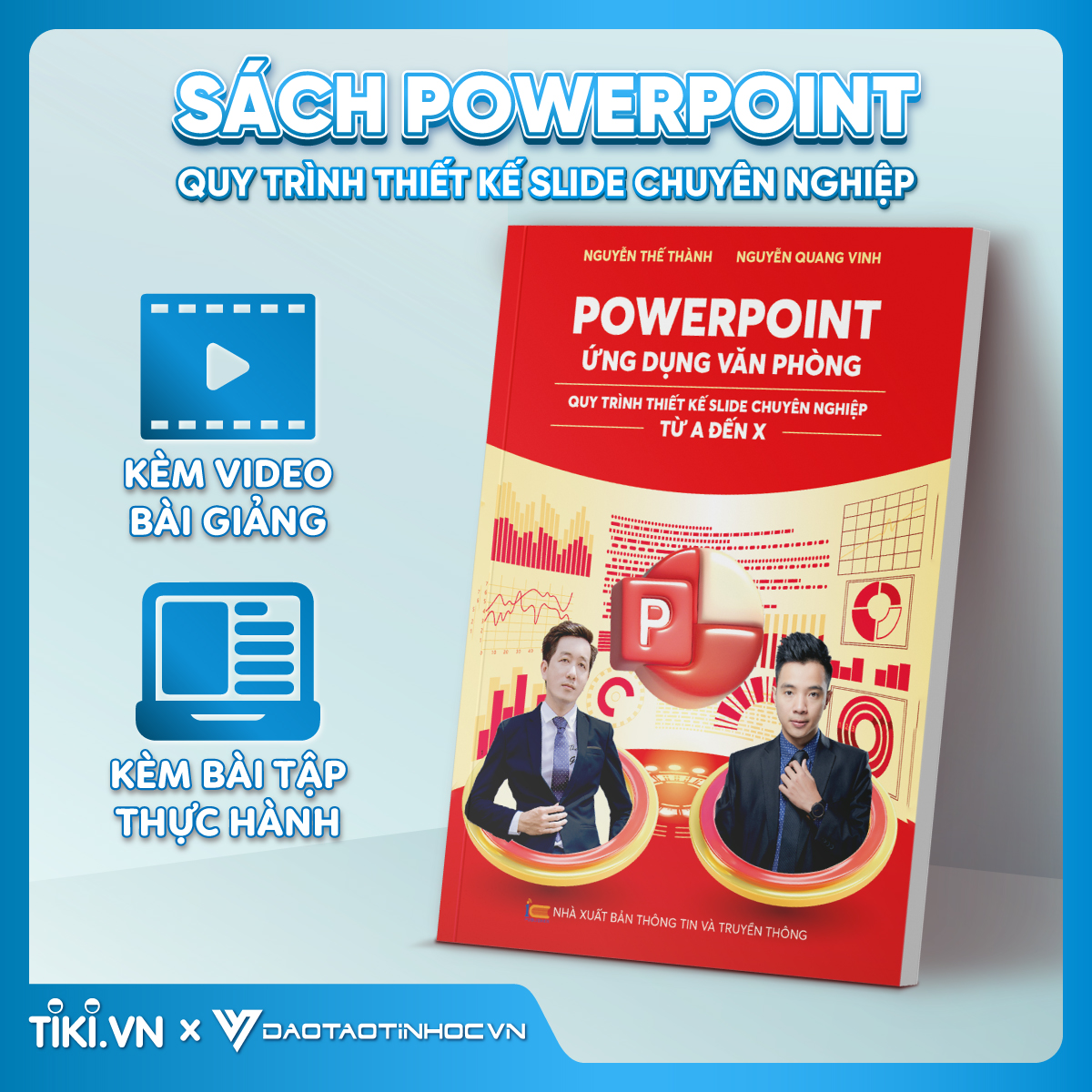 Sách PowerPoint Ứng Dụng Văn Phòng Quy Trình Thiết Kế Slide Chuyên Nghiệp Kèm Video Online Miễn Phí