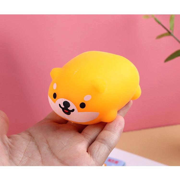 Đồ chơi nhào nặn chó Shiba dạ quang phát sáng trong tối