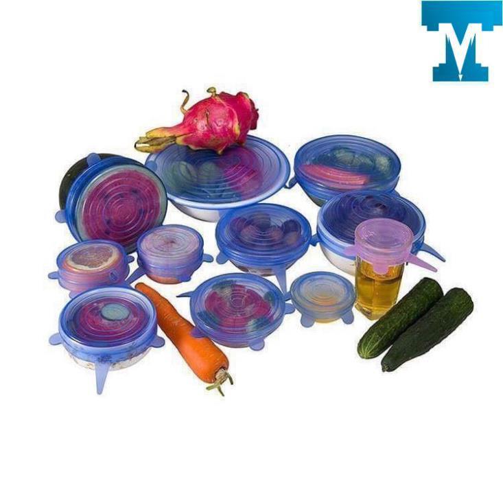 Set 6 nắp đậy thực phẩm silicon siêu dai