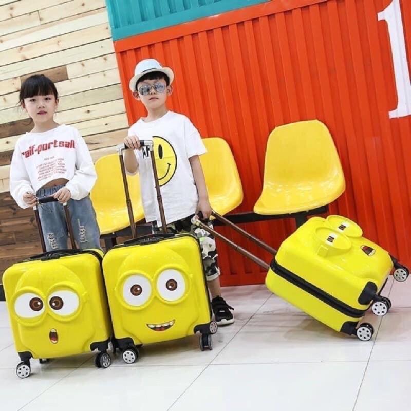 Hàng Nhập Khẩu_Vali Kéo cho bé minion 3 cảm xúc dễ thương cho bé giá rẻ nhất ( HÀNG CÓ SẴN)