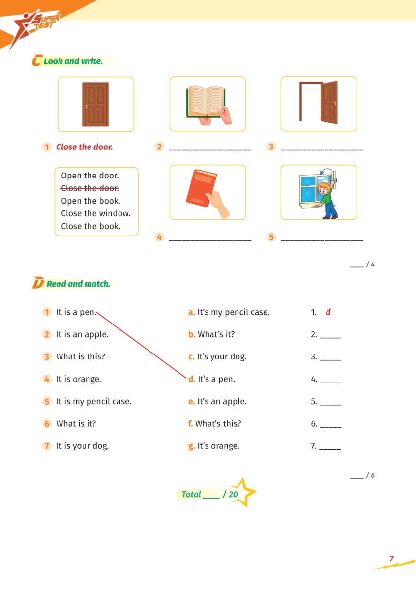 Super Test - Đề Kiểm Tra Nhanh Tiếng Anh Cho Học Sinh Lớp 2_MEGA