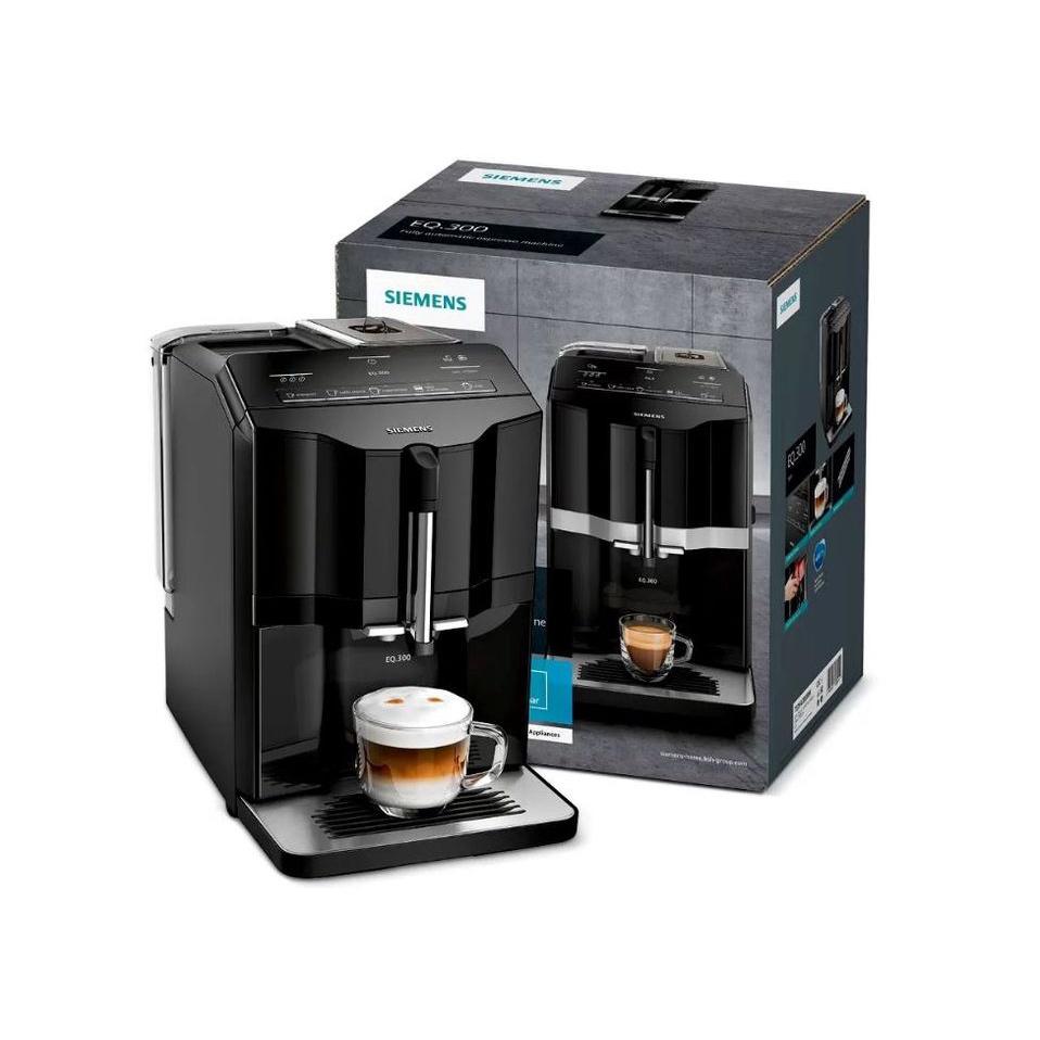 Máy Pha Cà Phê Tự Động Siemens TI35A509DE EQ300, Máy Pha Cafe, Espresso, Cappuccino, Coffee Machine, 1.4L, Nhập Romania