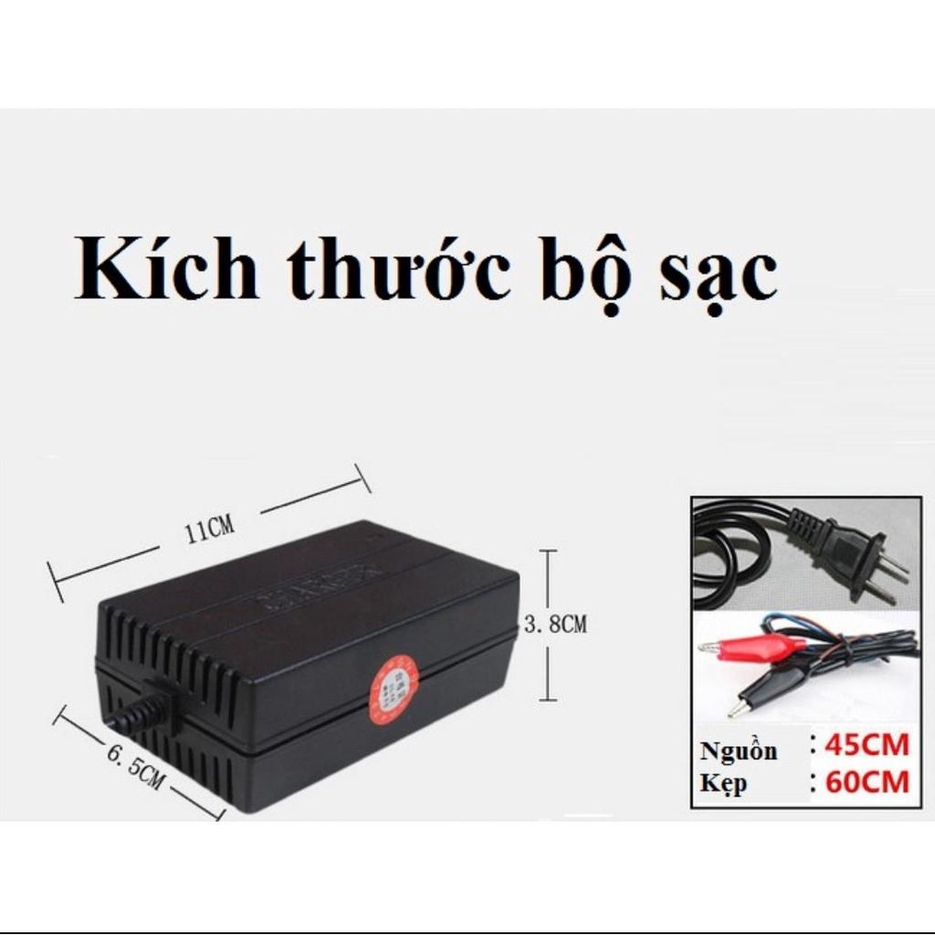 Sạc ắc quy xe máy 12v thông minh tự ngắt khi đầy bảo vệ bình 2A - 50A loại tốt siêu bền