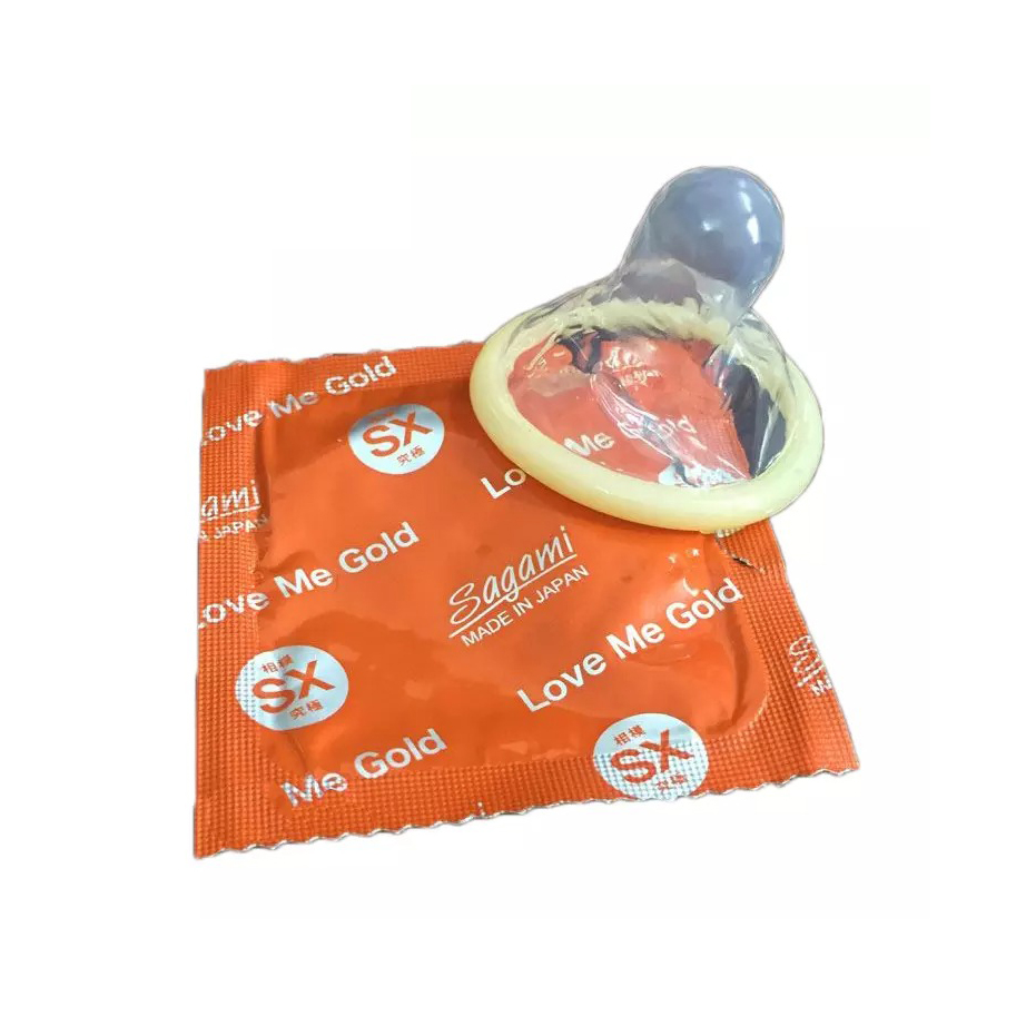 Bao Cao Su Mỏng Trơn Ôm Khít Sagami Love Me Gold + Bcs Gai Power Men - Hàng Chính Hãng 100% - Che Tên Sản Phẩm
