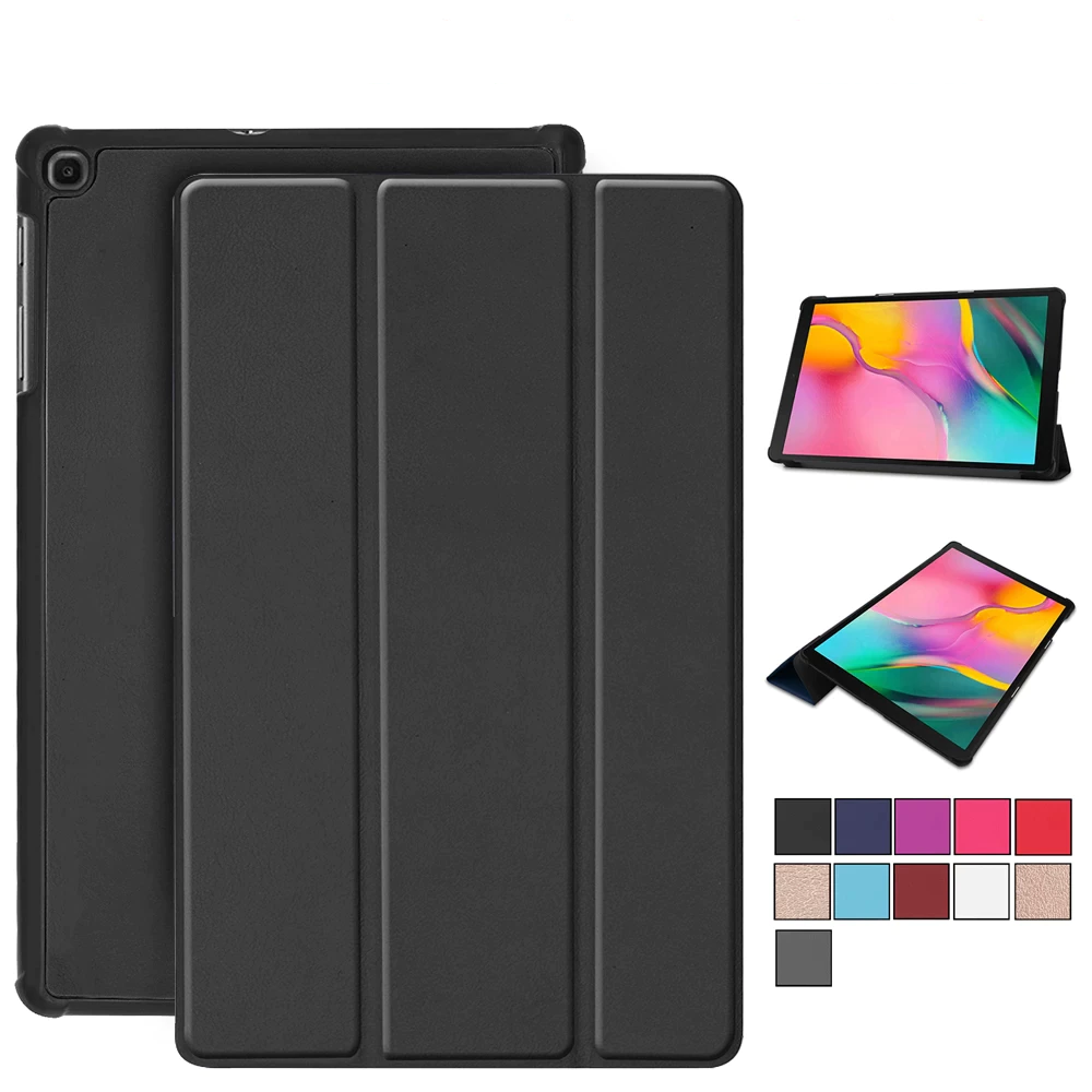 Bao da chống sốc cho Samsung Galaxy Tab E T560 / T561 hiệu HOTCASE thiết kế siêu mỏng hỗ trợ Smartsleep, gập nhiều tư thế, mặt da siêu mịn - hàng nhập khẩu