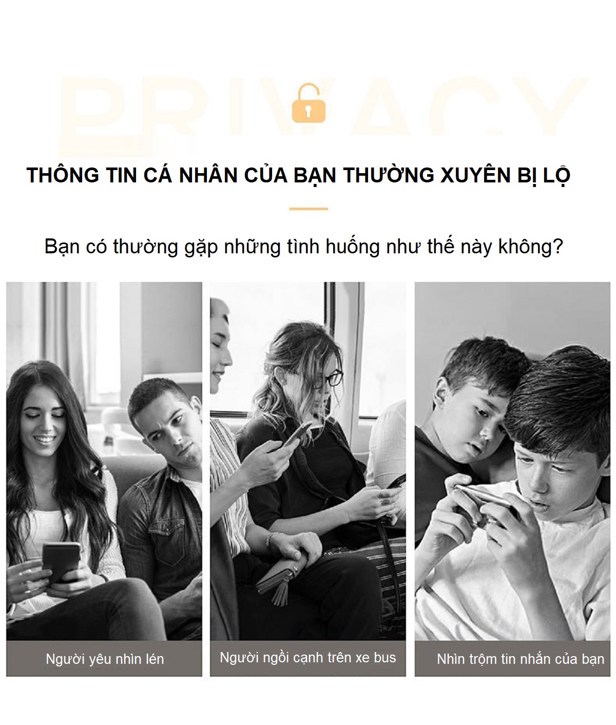 [Miếng dán màn hình] Kính cường lực chống nhìn trộm dành cho Vsmart Joy 4- Hàng Chính Hãng