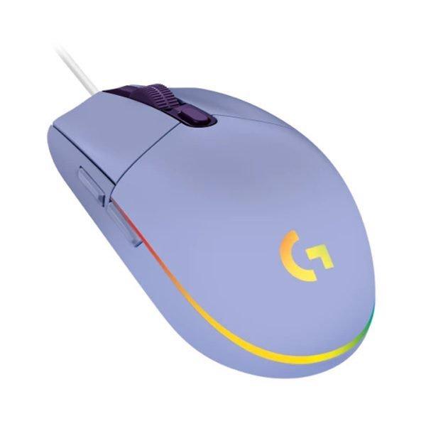 Chuột Logitech G203 LIGHTSYNC Tím LILAC 910-005853 Hàng chính hãng