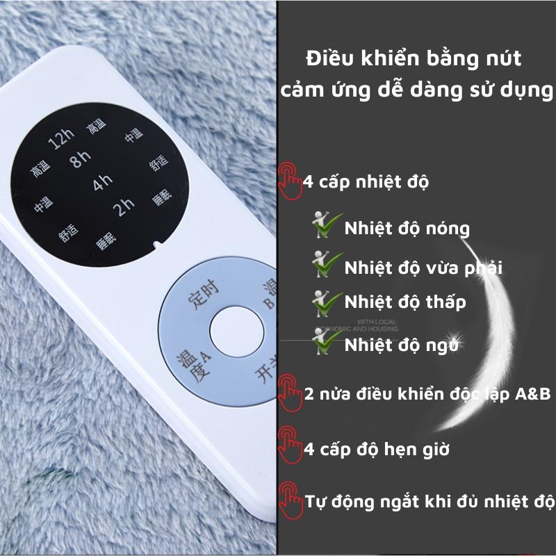 Đệm sưởi điện kiểu Hàn Quốc, chăn nệm thảm điện làm ấm và lưu thông khí huyết