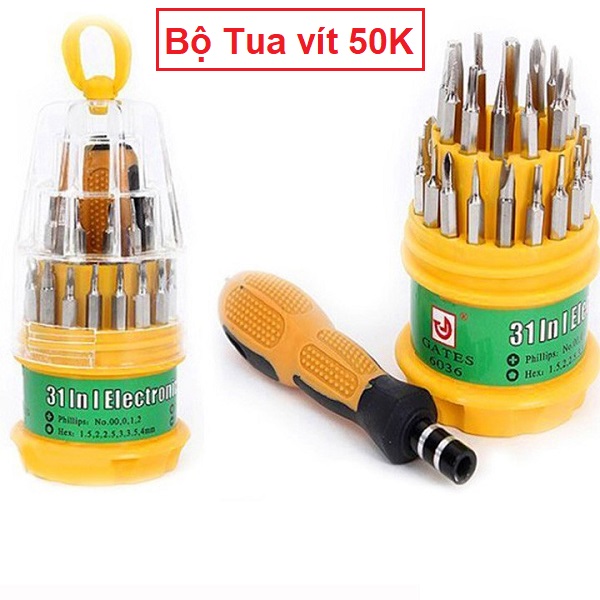 Bộ vít tròn 31 đầu xịn xò tiện dụng, Chất lượng, bền, đẹp