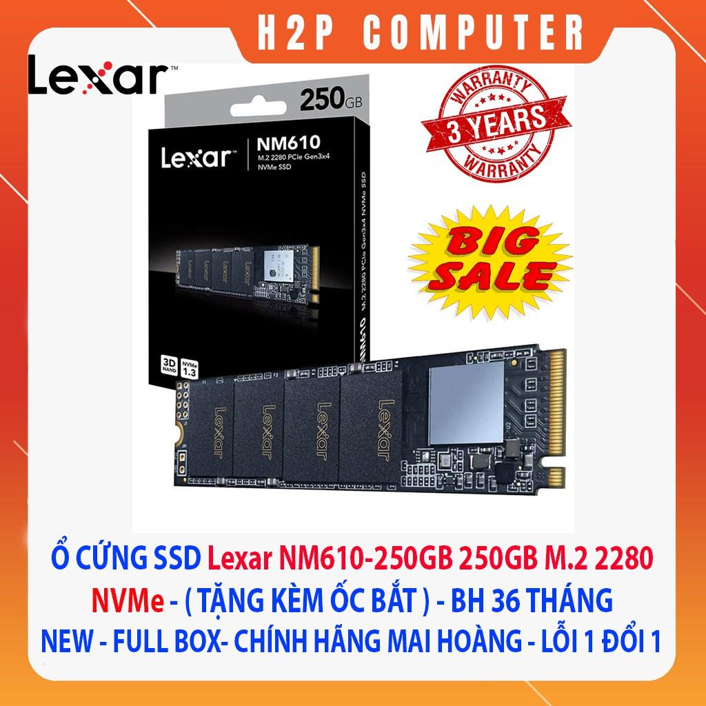 Ổ Cứng SSD Lexar NM610-250GB 250GB M.2 2280 NVMe  - Hàng Chính Hãng