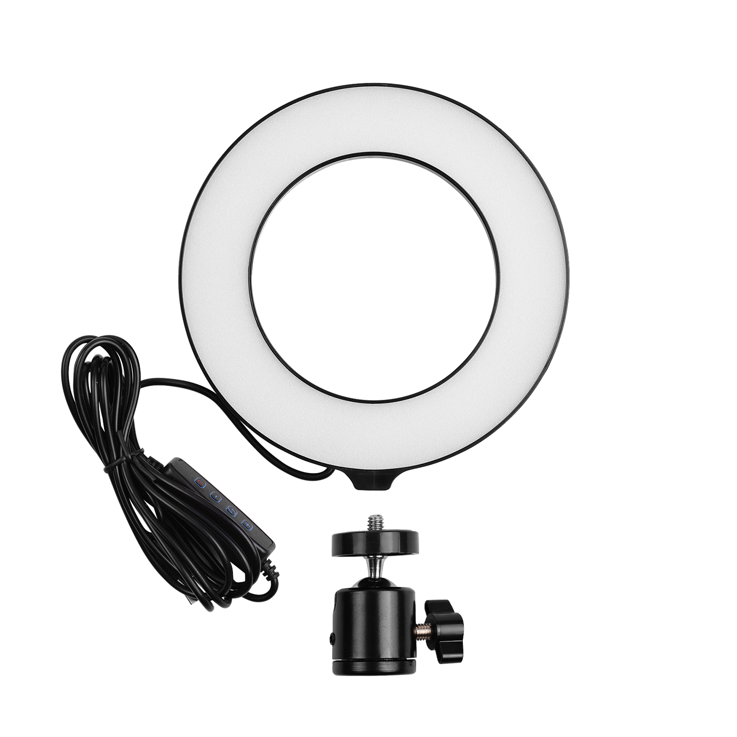 Đèn LED vòng tròn nhỏ 16cm / 6 inch hỗ trợ 3 chế độ chiếu sáng có thể điều chỉnh