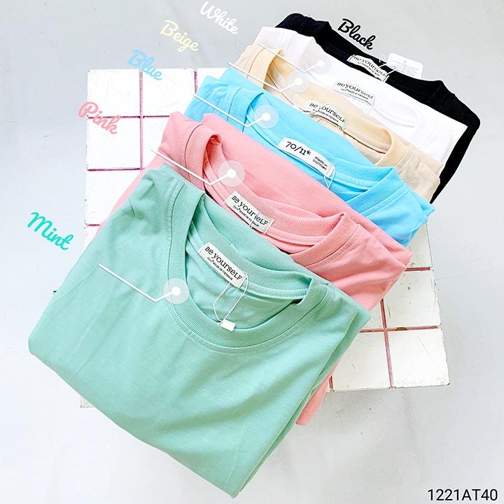 Áo thun unisex basic trơn nhiều màu THOCA HOUSE dễ phối đồ, đồ cặp đôi
