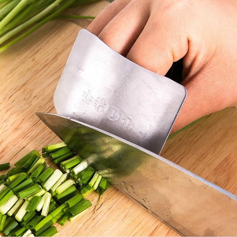 INOX 304 Dụng cụ bằng thép không gỉ bảo vệ ngón tay khi thái thực phẩm