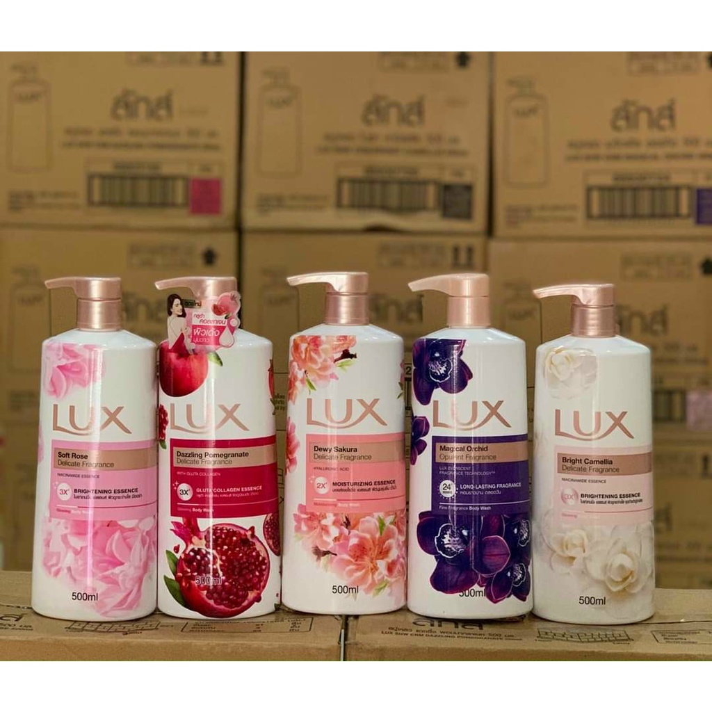 Sữa tắm luxs Thái Lan siêu thơm 500ml ( đủ mùi )( không có tem phụ- không xuất hóa đơn )