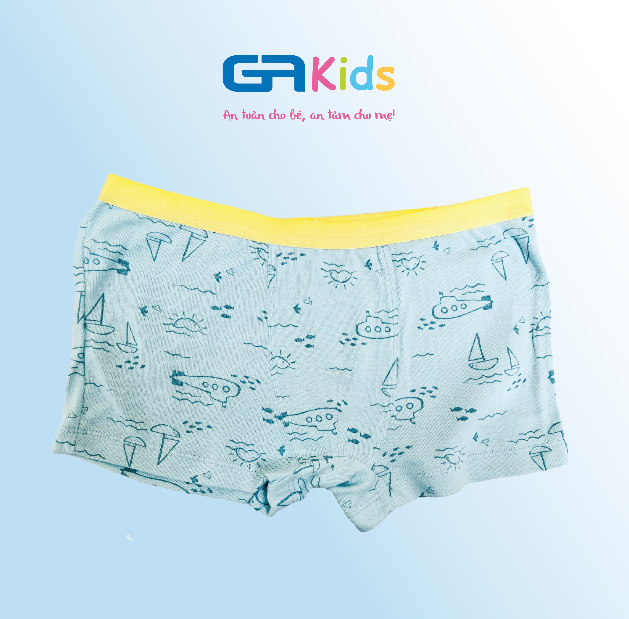 Set 7 Quần Lót Boxer Bé Trai GAKIDS - Cotton Cao Cấp, Thấm Hút Tốt, Thoải Mái Cho Bé Trai Năng Động Cả Ngày