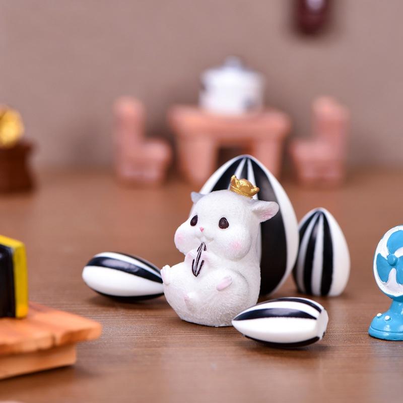 Tiểu cảnh mini ️ Mô hình chuột hamster đáng yêu trang trí tiểu cảnh, sân vườn, sen đá, sân vườn,terrarium
