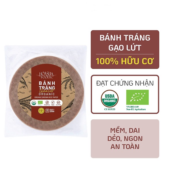 Bánh tráng gạo lứt Hoa Sữa 200g