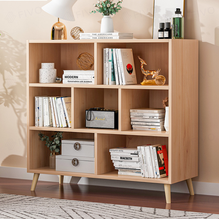 Kệ Sách Gỗ Cao Cấp Đa Tầng FIVO Mã FB60 - Chất Liệu Gỗ MDF Phủ Melamine Chống Thấm Bề Mặt Cực Tốt Hàng Cao Cấp, Có Kèm Tấm Lưng