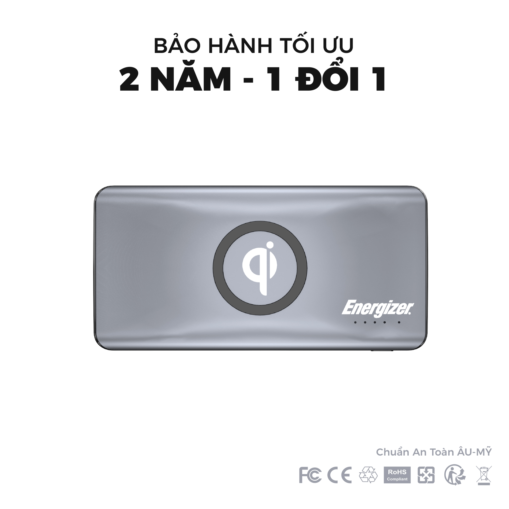 Sạc dự phòng Energizer 10,000mAh /3.7V Li-Polymer - QE10005CQGY - Hàng chính hãng