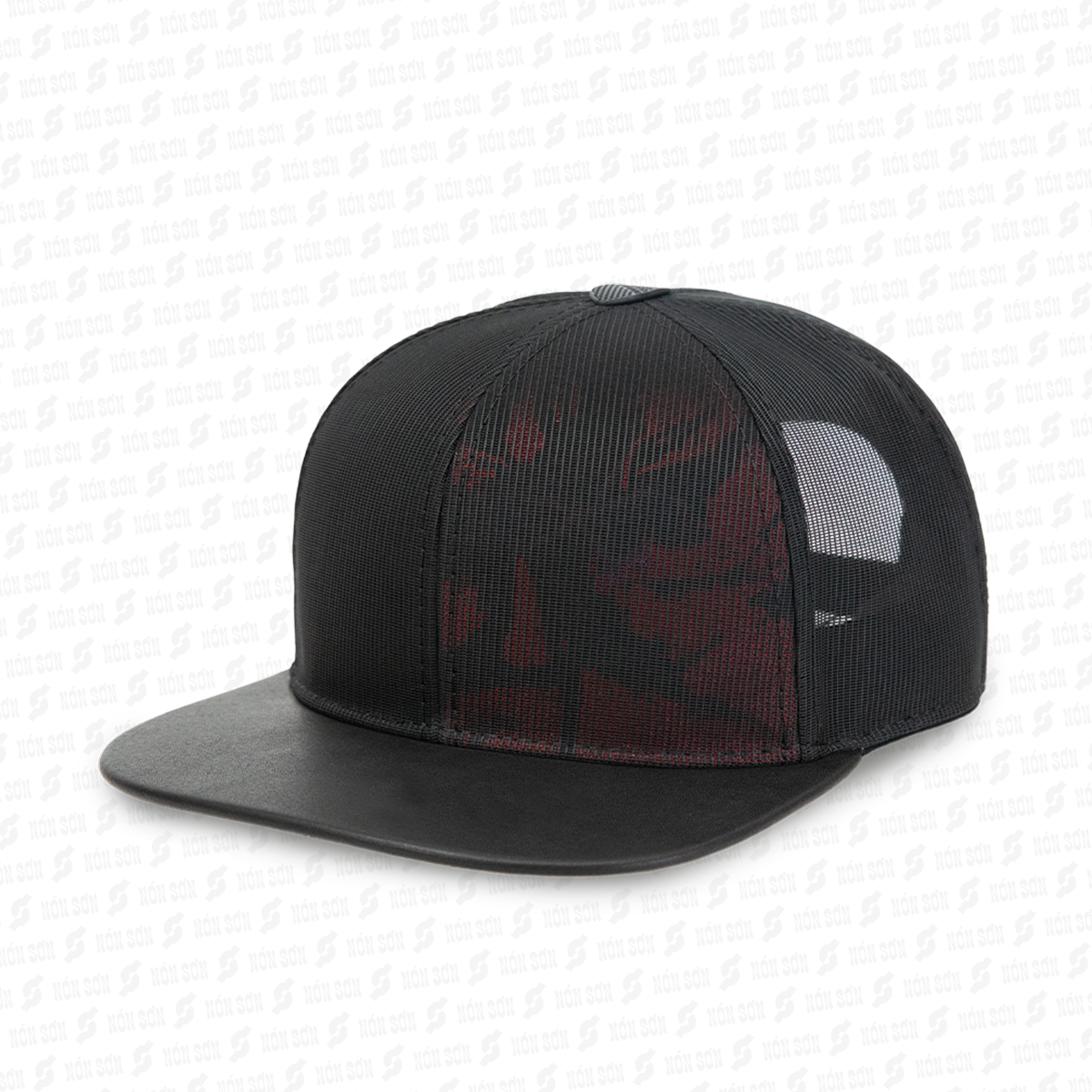 Mũ snapback hiphop NÓN SƠN hoa văn ngẫu nhiên MC210AK-ĐN2HV
