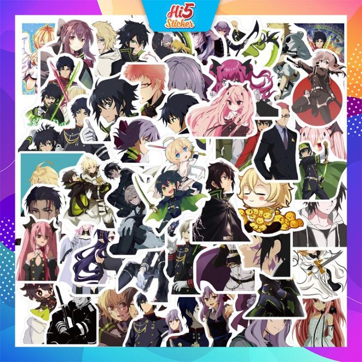 Sticker Hình Dán Trang Trí Anime Thiên Thần Diệt Thế SeraphoftheEnd ms#243