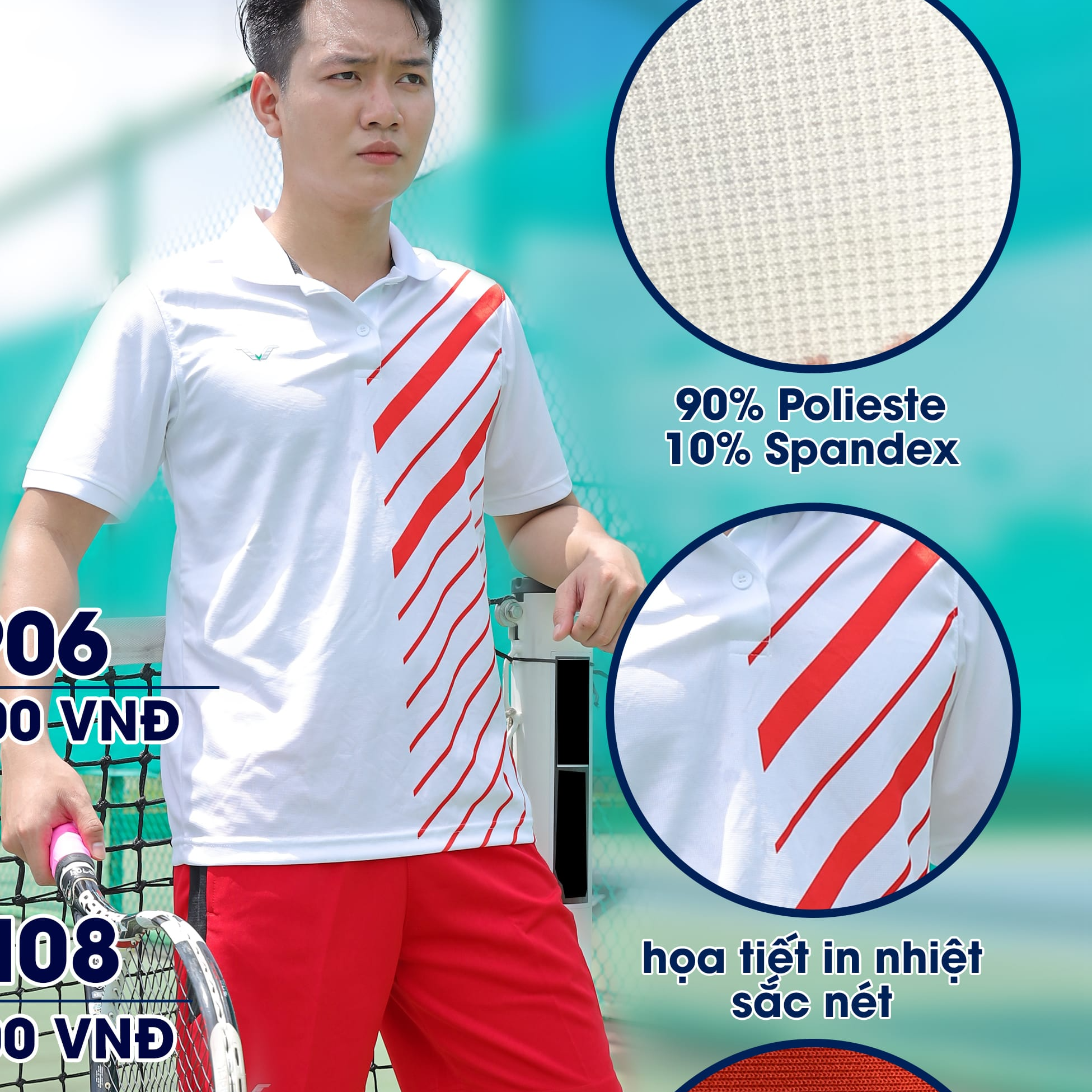 ÁO THỂ THAO CÓ CỔ NAM VNAVP06 VINA AUTHENTIC CHẤT LƯỢNG CAO CẤP, CO GIẢN, THẤM HÚT MỒ HÔI, HỢP THỜI TRANG