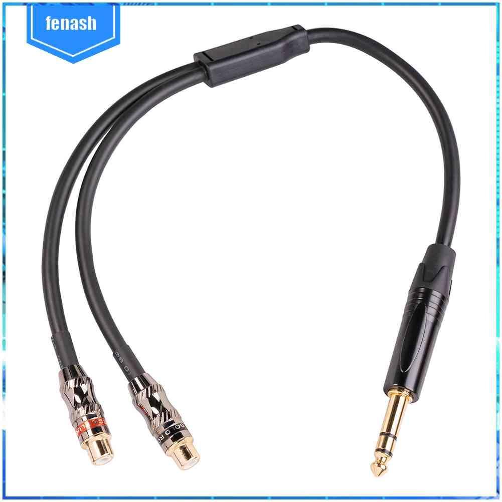 Cáp KếT NốI 6.35mm Mạ VàNg 24k RCA Sang 1 / 4 inch RCA Sang 1 / 4 inch Chuyên DụNg Cho Studio