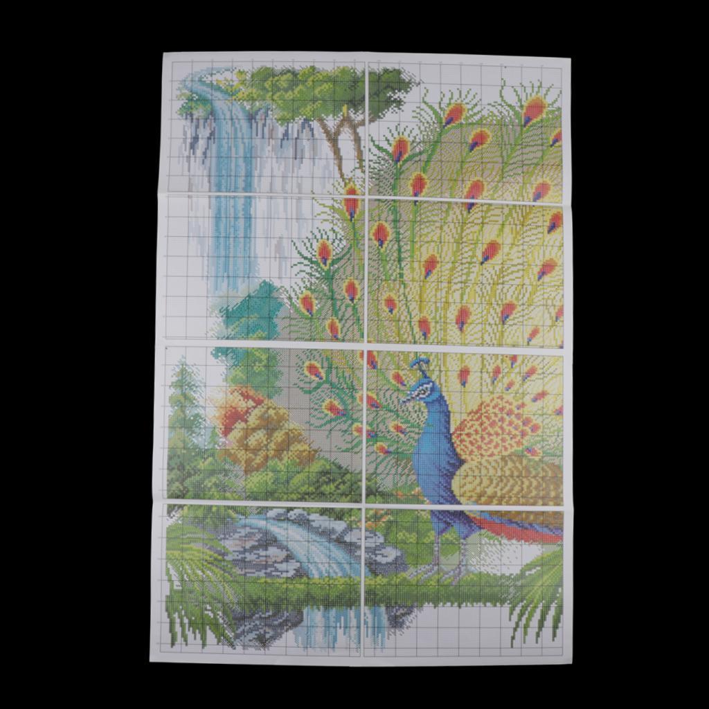Stamped Cross Stitch Kit Pre-Printed Pattern Embroidery 83x75cm