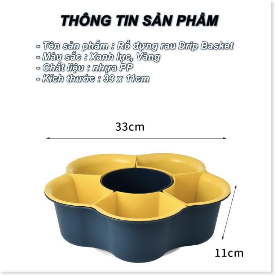 Rổ đựng rau củ quả chia nhiều ngăn tiện lợi Drip Basket