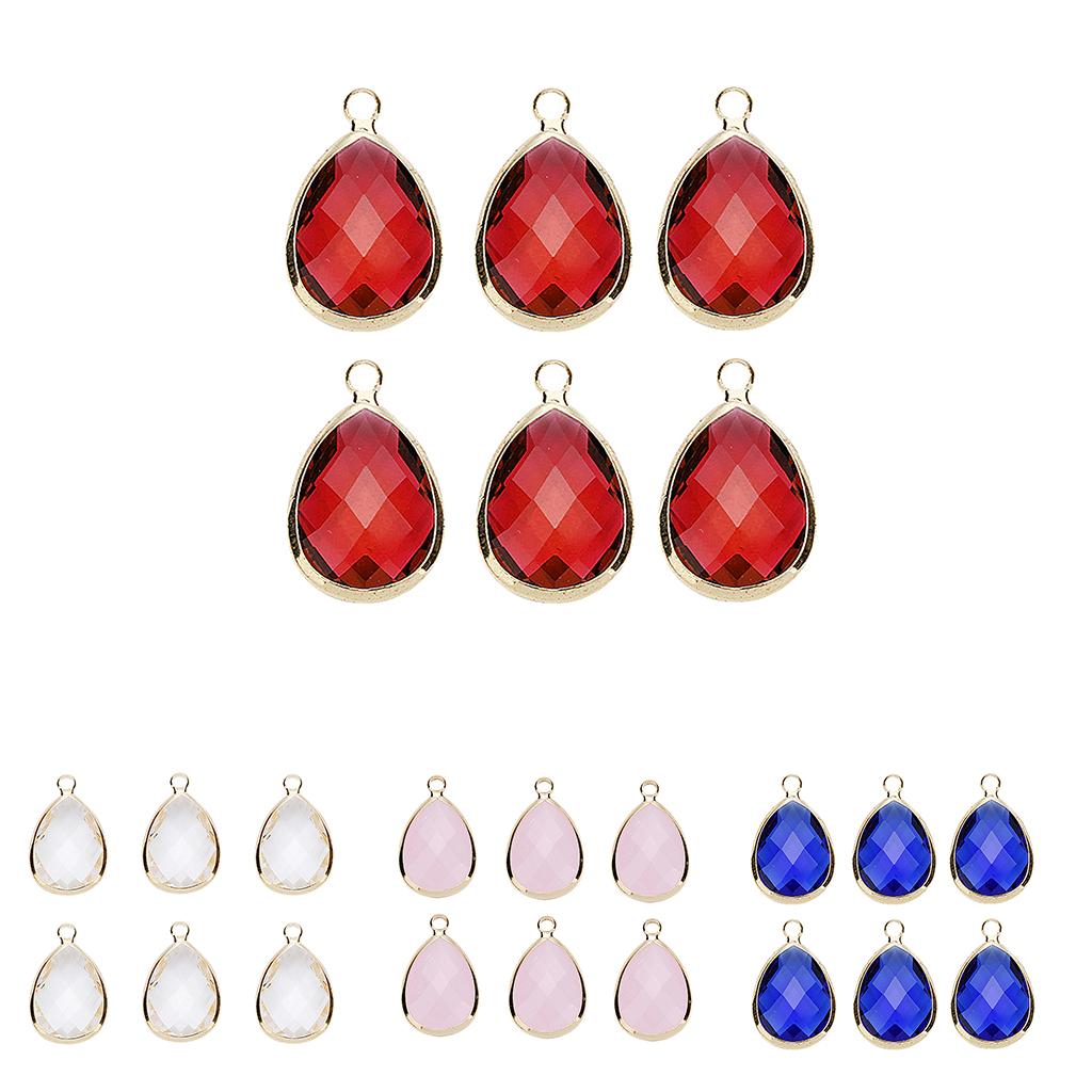 6 Pcs Fashion Drop Jewelry Making Charms Necklace Pendant  White