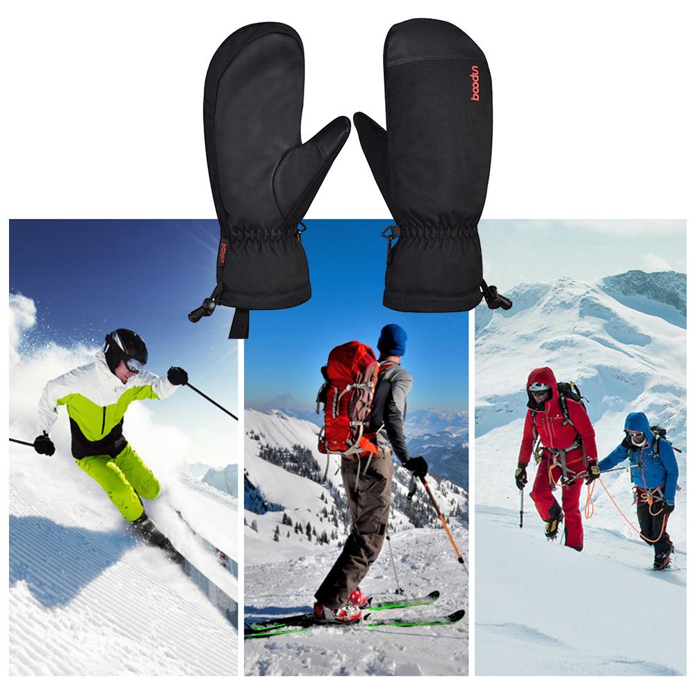 BOODUN Winter Warm Gloves Windproof Water-resistant Snow Gloves Mittens for Outdoor Cycling Skiing Running