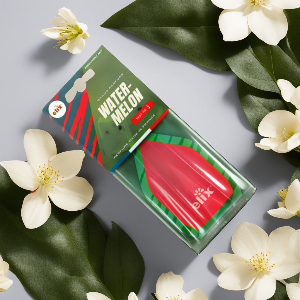 Giấy thơm treo Ô tô Elix Tulip - Hương Watermelon (Dưa hấu, dịu nhẹ, ngọt ngào)