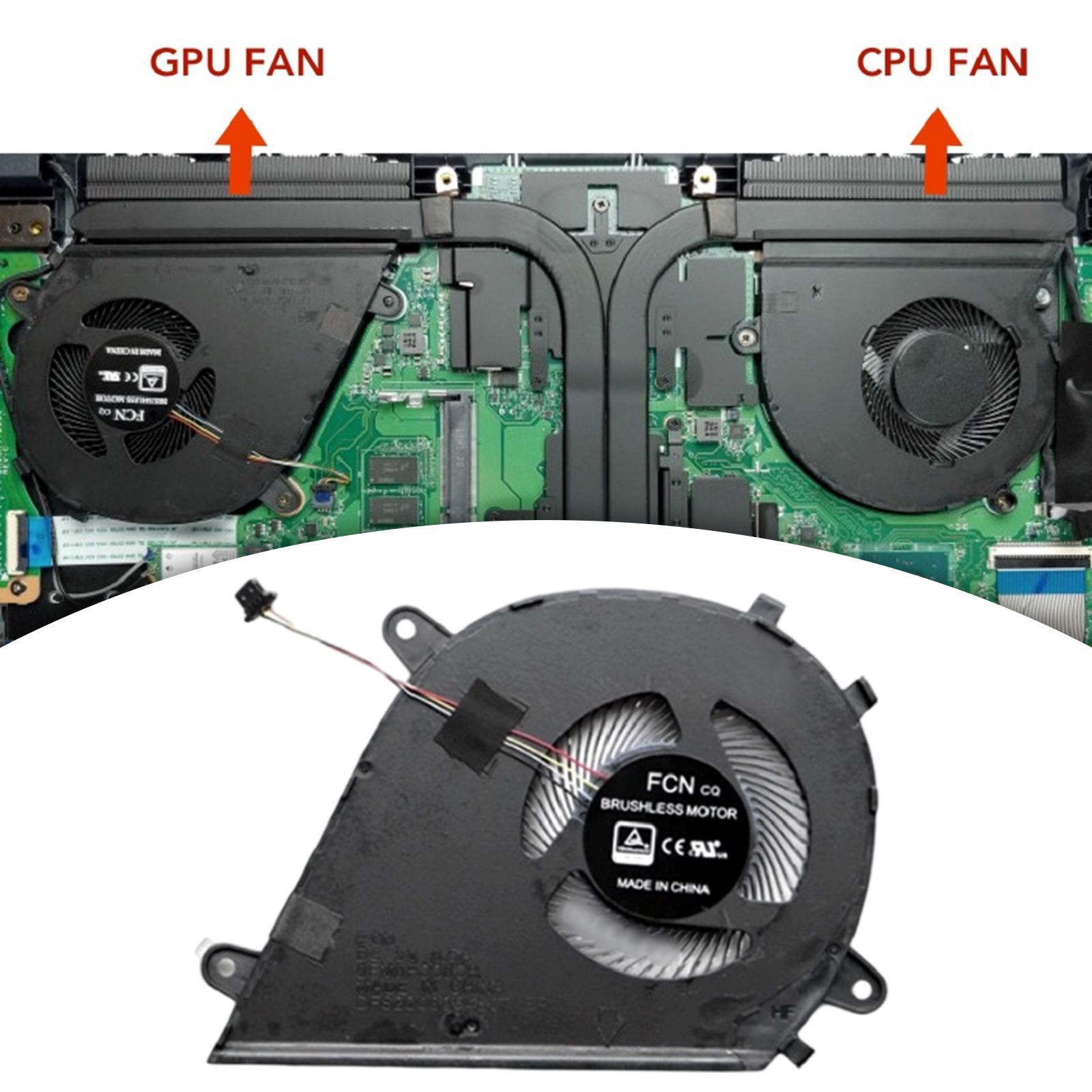 CPU and GPU Fan Set Dq5D587G000 for ASUS Mars15 VX60 VX60GT Direct Replaces