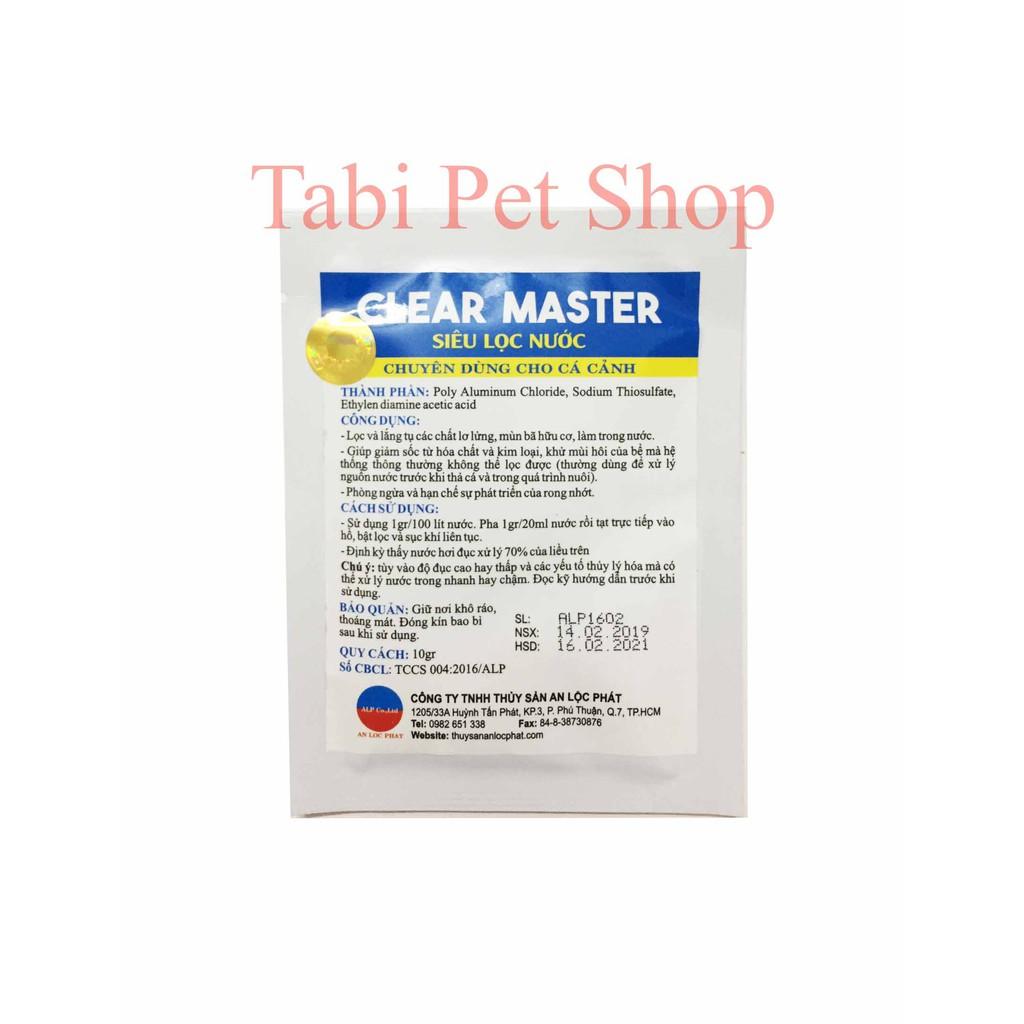 Men Vi Sinh Clear Master SIêu Sạch Nước Cho Bể Cá - Men Vi Sinh Làm Sạch Hồ Cá 10g