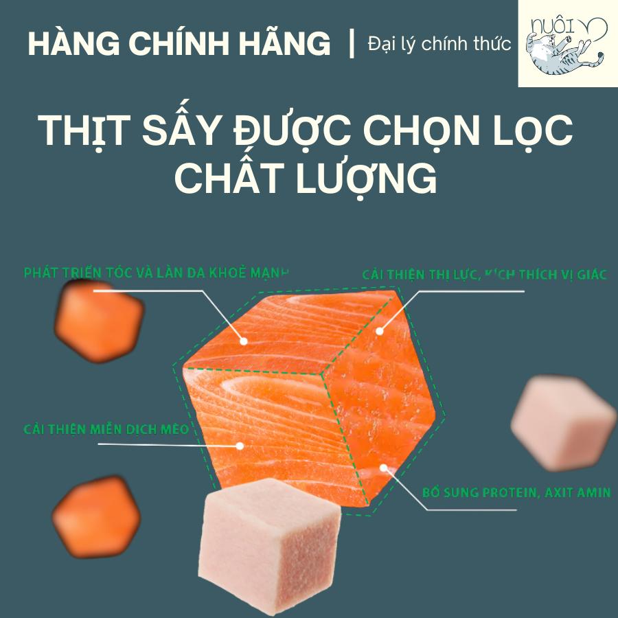 Snack thịt sấy gà, cá hồi sấy cho mèo của Petour - Bite Of Wild - Thức ăn nhẹ cho chó, mèo từ 1 tháng tuổi