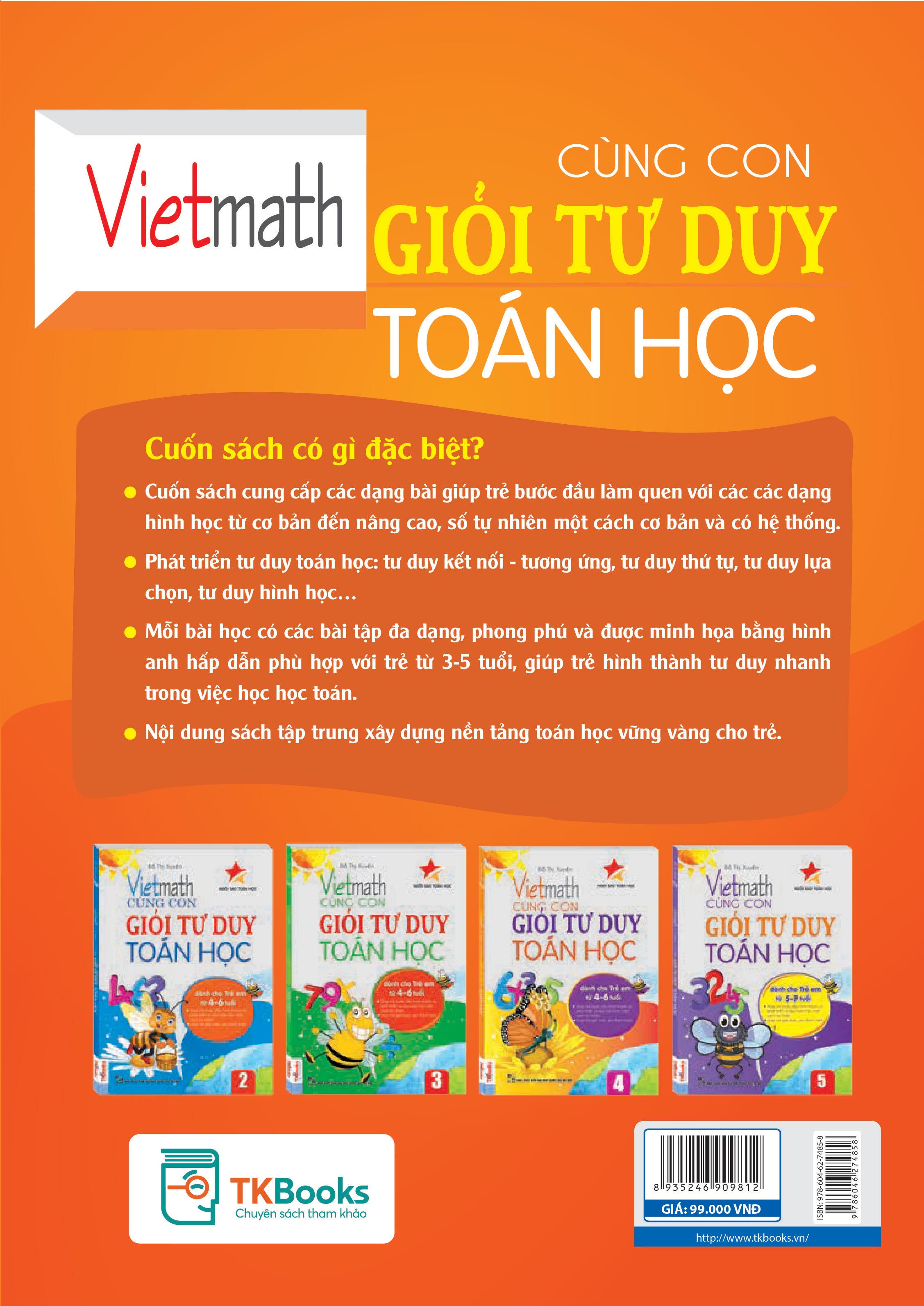 Vietmath - Cùng Con Giỏi Tư Duy Toán Học - Tập 1