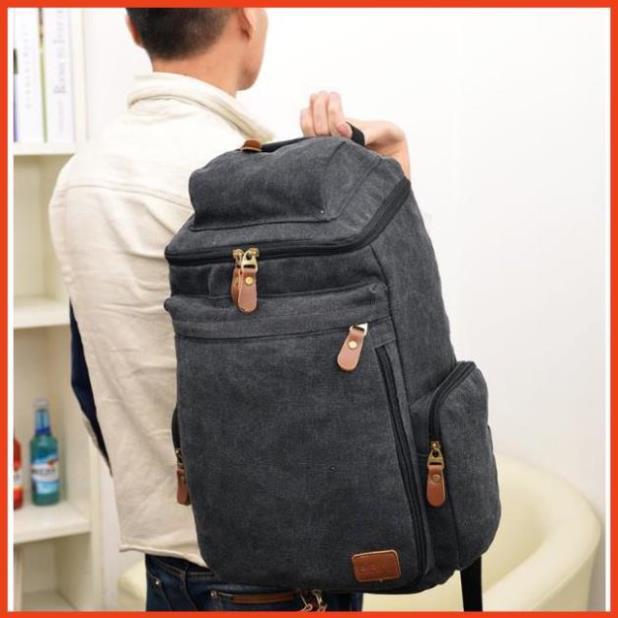 Balo TLG Ba lô canvas phối da nam 205876