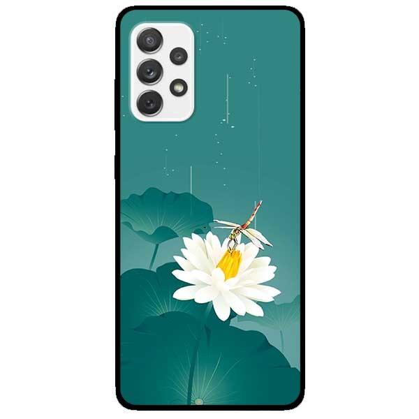 Ốp lưng dành cho Samsung A32 - A52 - A72 mẫu Hoa Trắng Chuồn Chuồn