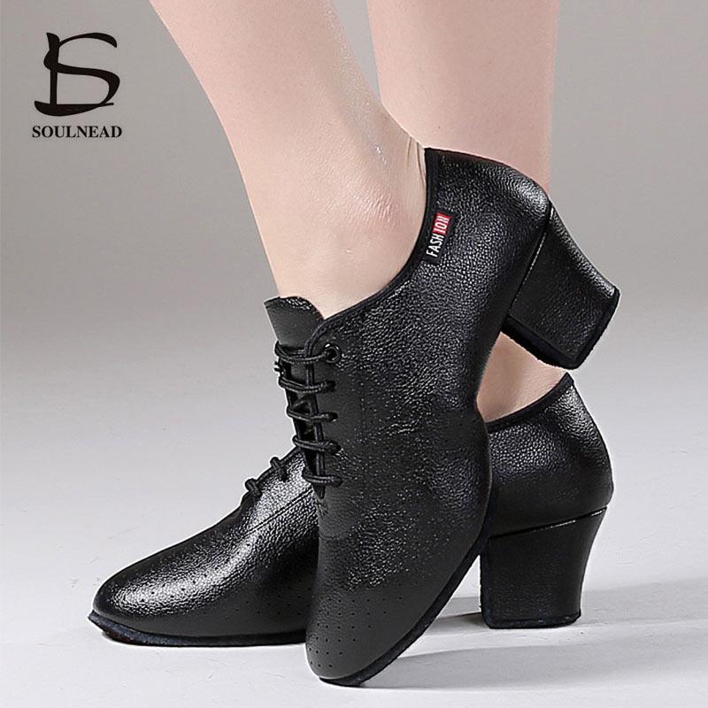 Phụ Nữ Nhảy Latin Giày Salsa Phòng Khiêu Vũ Giày Đế Mềm PU Của Người Phụ Nữ Thực Hành Nhảy Múa Giày Gót 5Cm Nữ Khiêu Vũ Giày Color: Red suede sole Shoe Size: 5.5