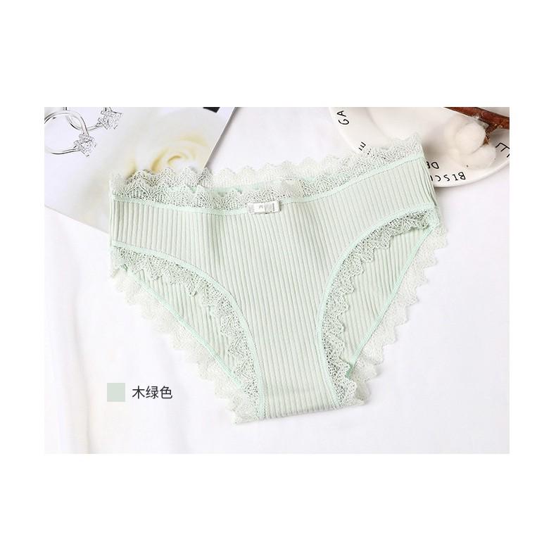 Quần lót nữ sợi bông viền ren